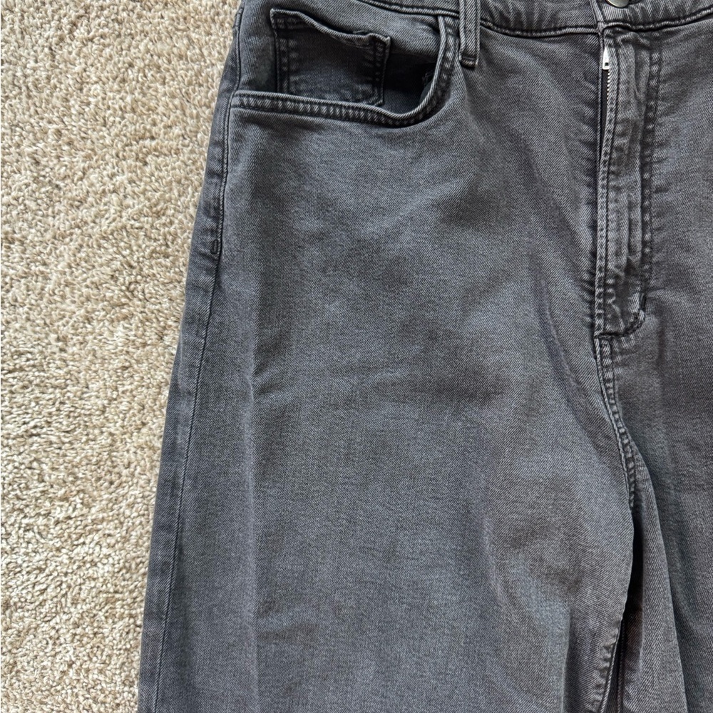 JOE'S Jeans The Mia High Rise Wide Leg Ankle Black Cat Jean Size 32 - Picture 6 of 11